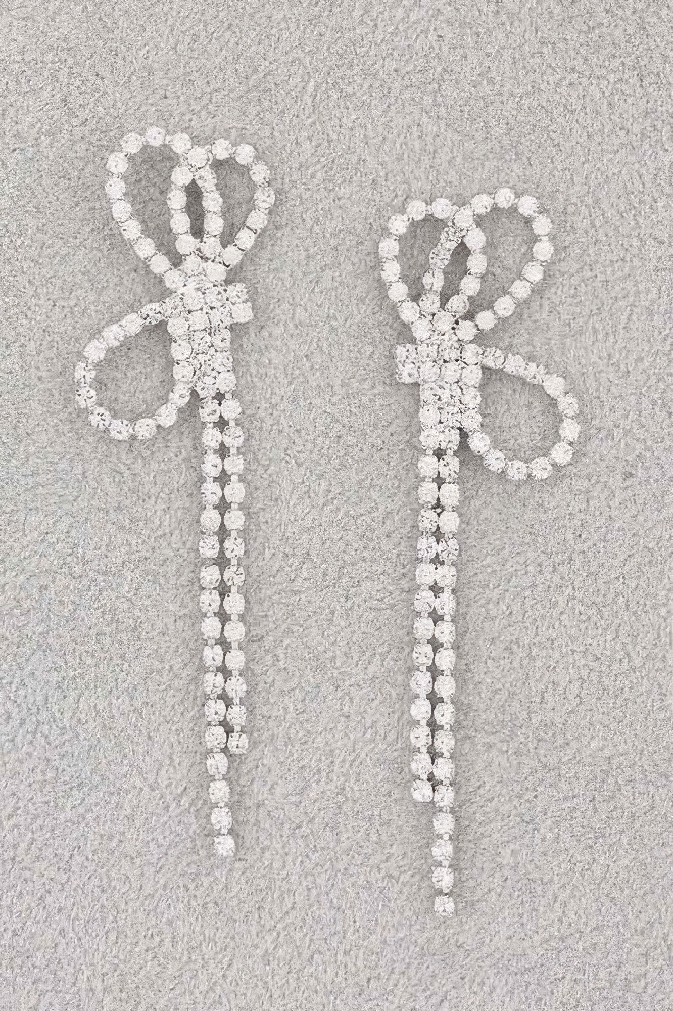 Boucles d'oreilles ruban strass