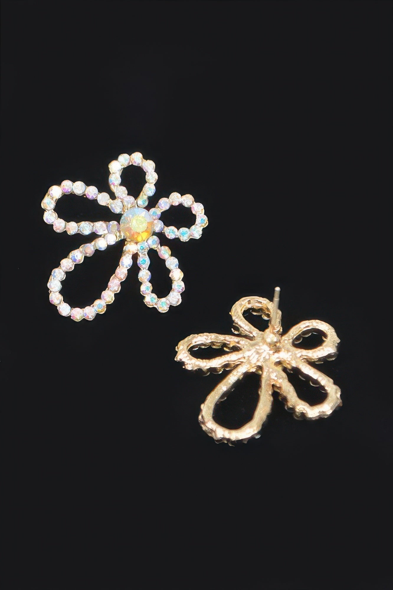 Boucles d'oreilles perles fleurs