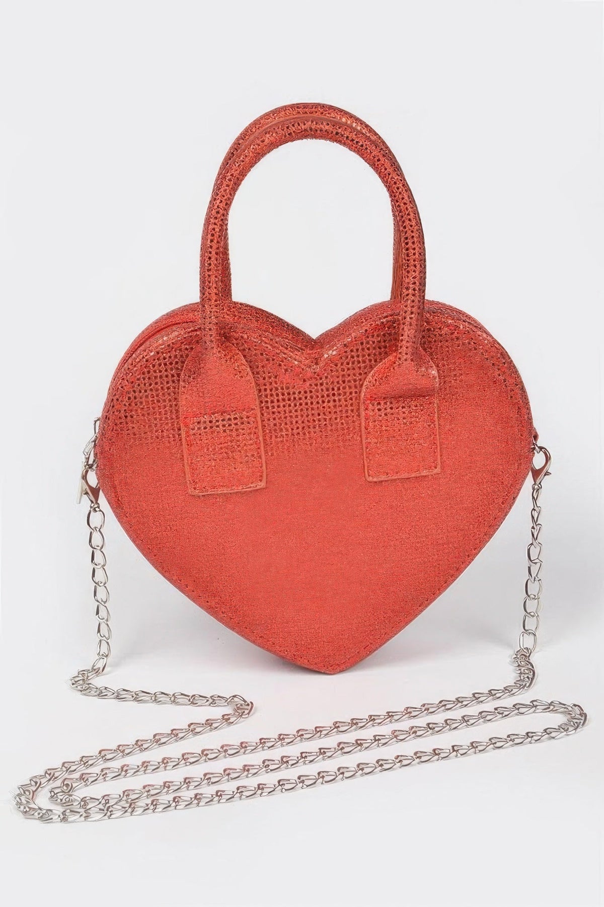 Greenwich Metallic Heart Crossbody Bag