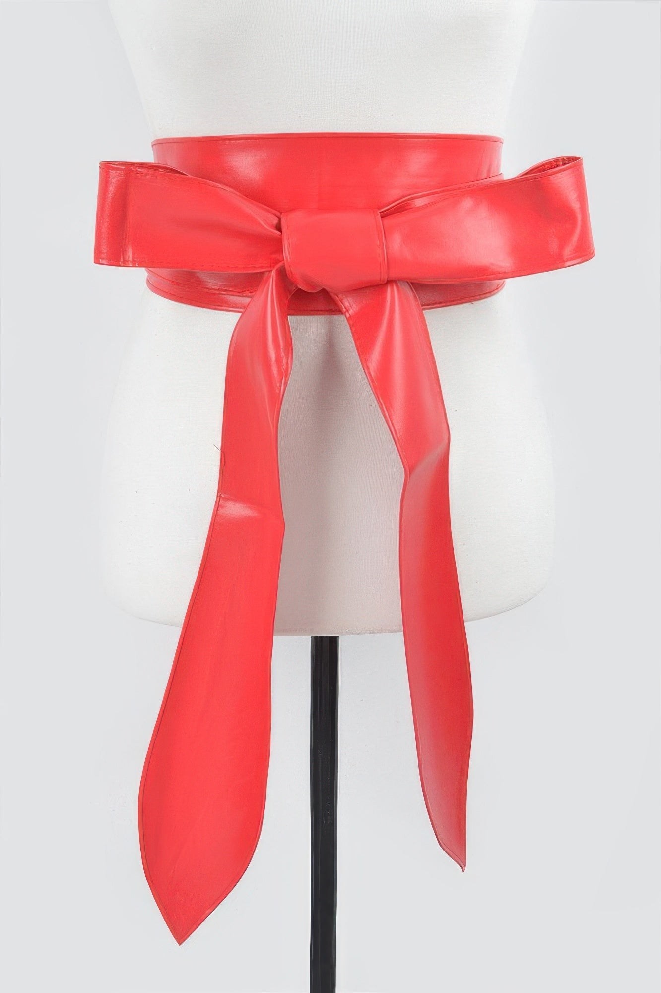 Faux Leather Kimono Belt