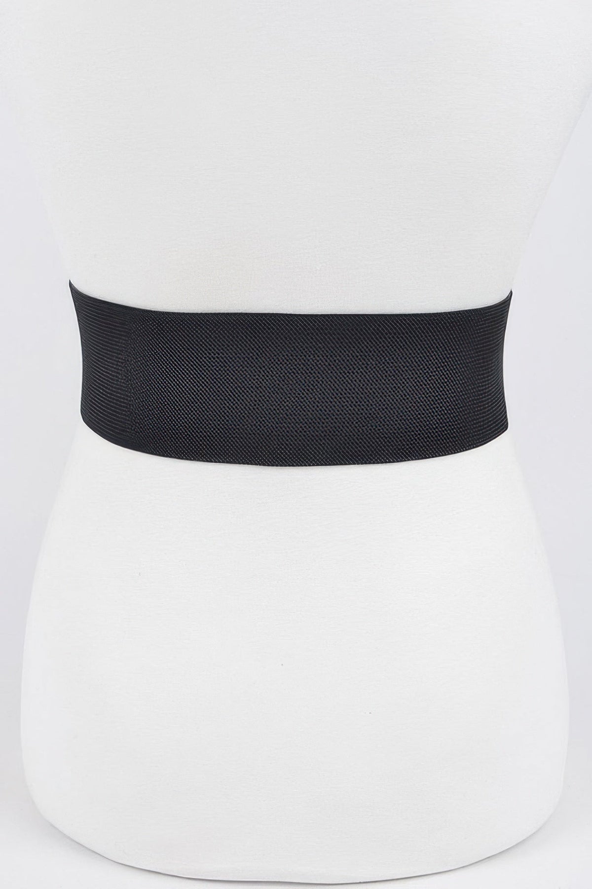 Chinatown Rhinestone Square Buckle Elastic Belt (Plus Size)