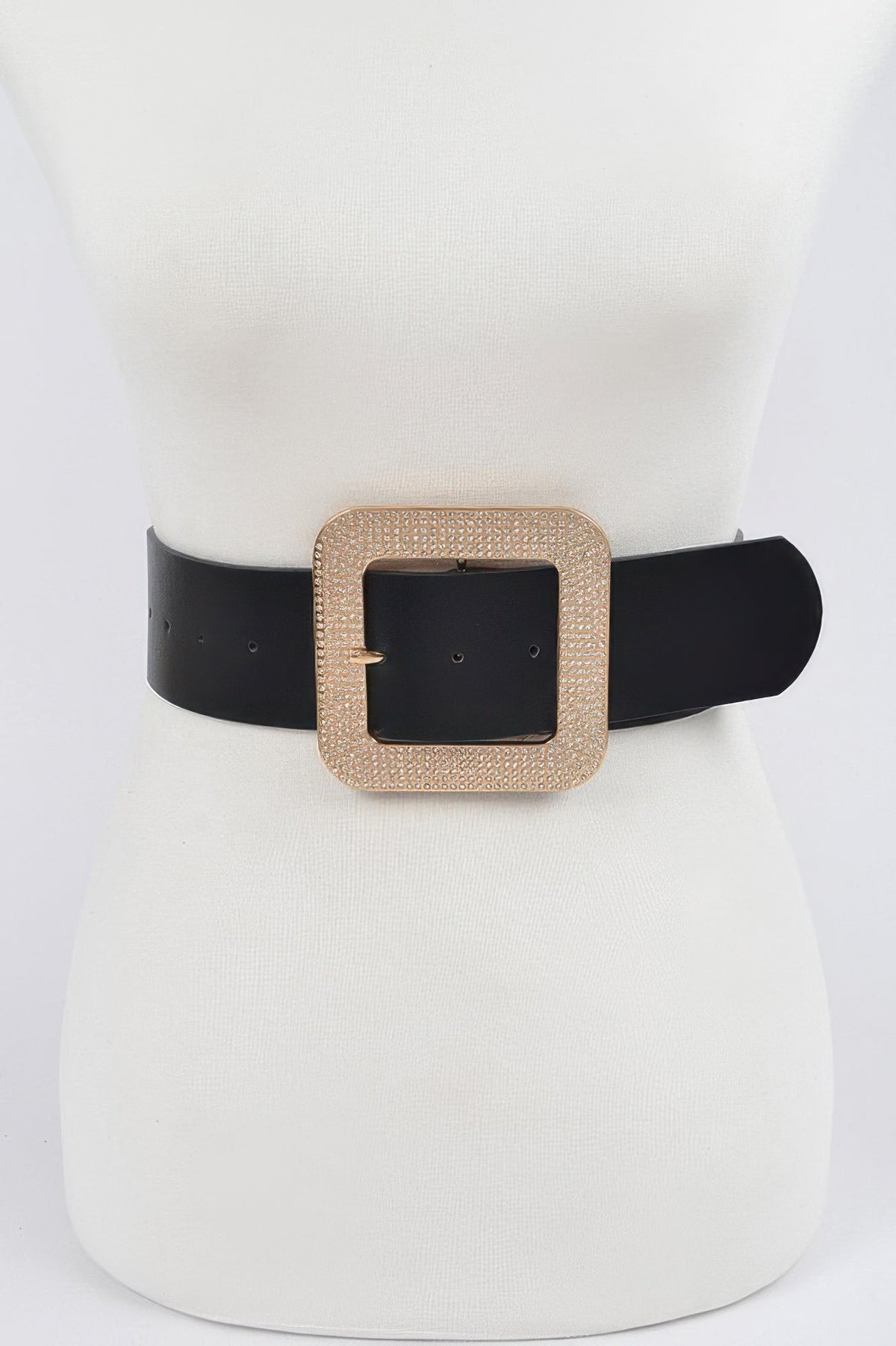 Williamsburg Rhinestone Square Buckle Belt (Plus Size)