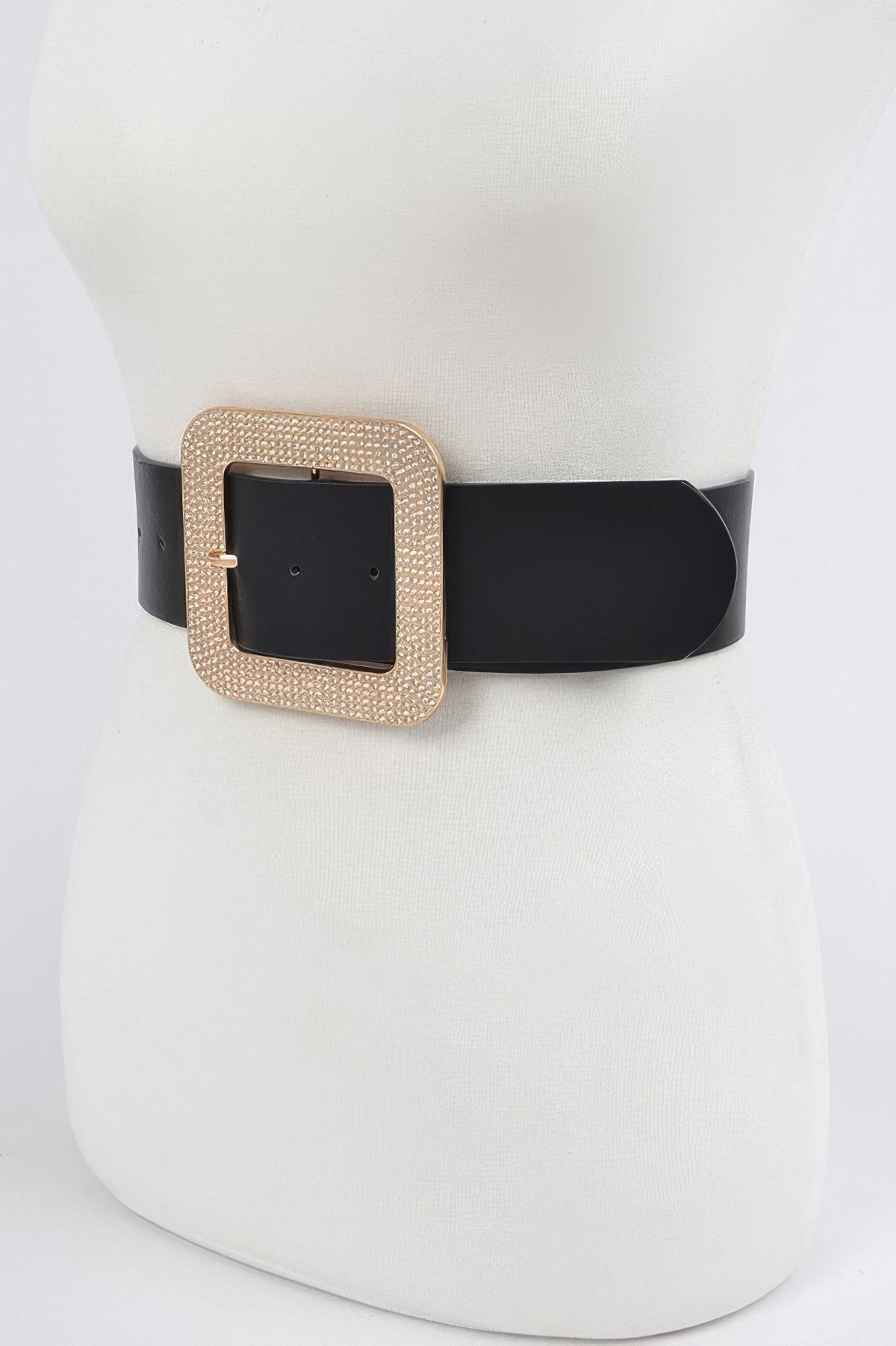 Williamsburg Rhinestone Square Buckle Belt (Plus Size)