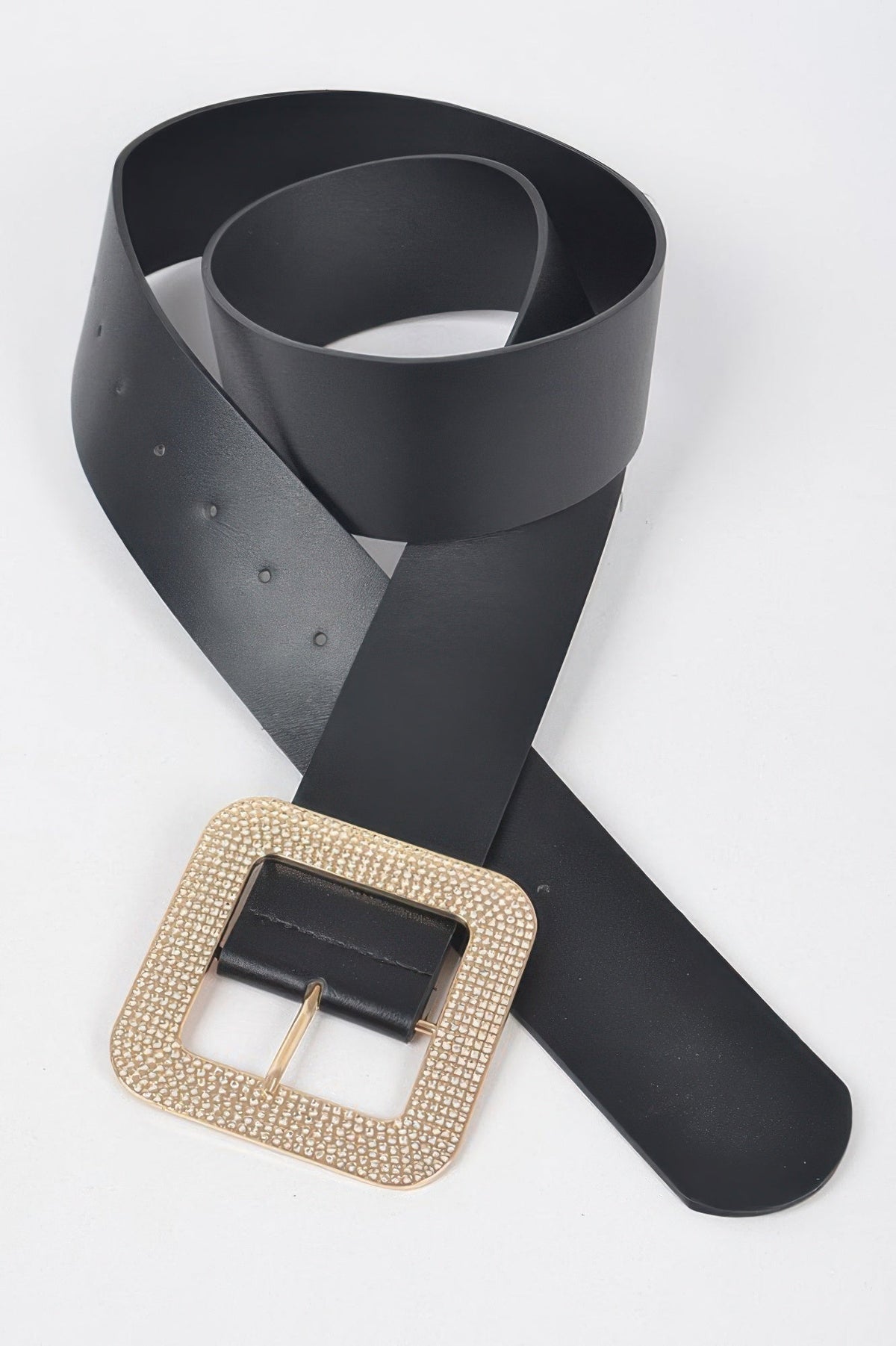 Williamsburg Rhinestone Square Buckle Belt (Plus Size)