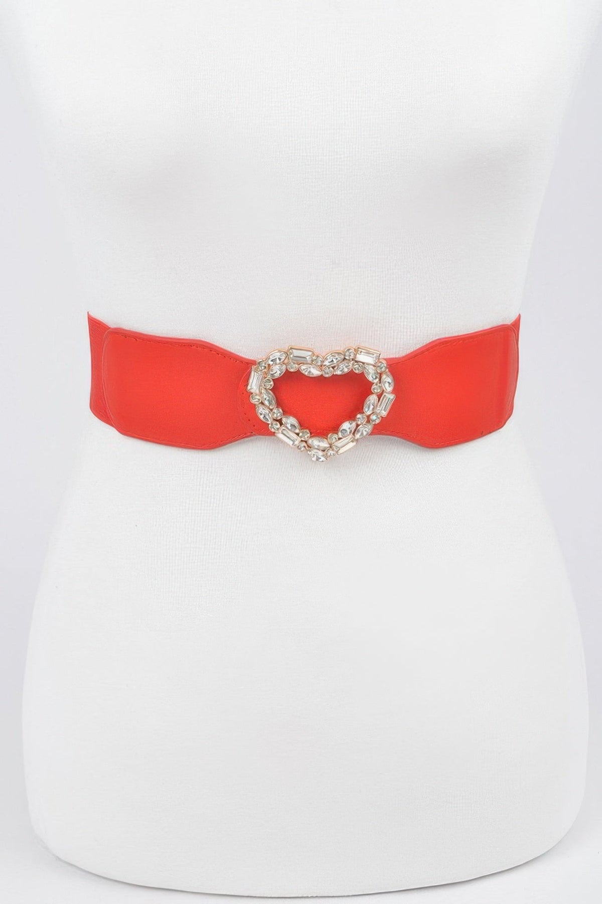 Astoria Heart Rhinestone Buckle Belt