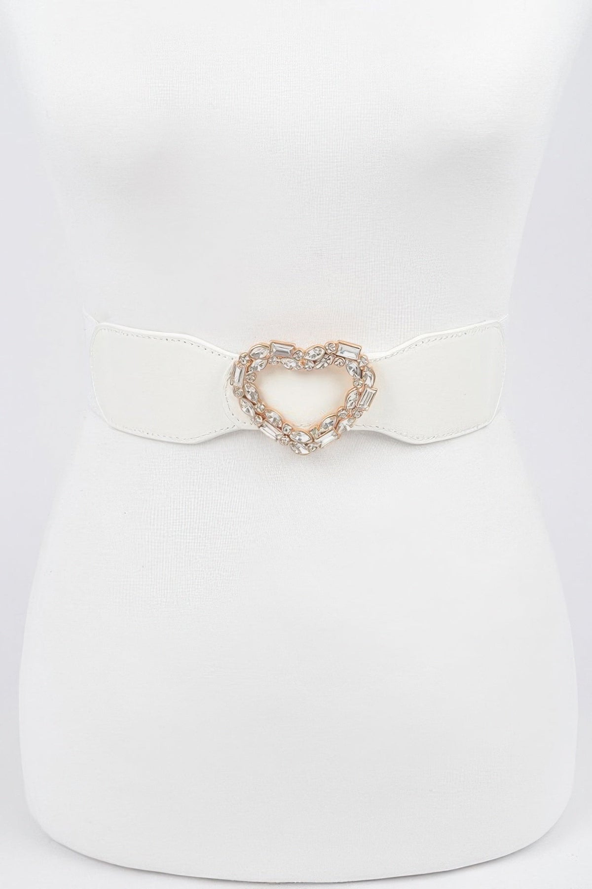 Astoria Heart Rhinestone Buckle Belt