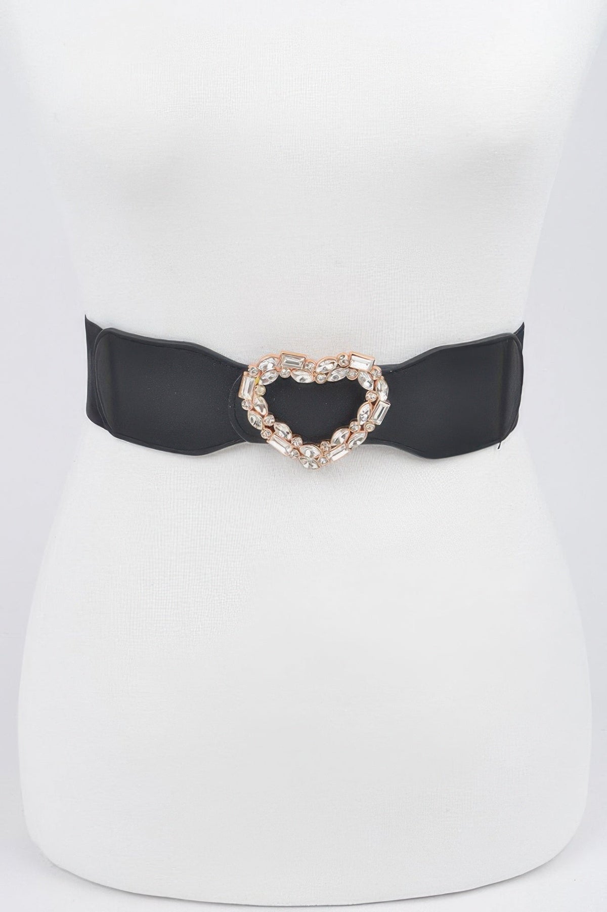 Astoria Heart Rhinestone Buckle Belt