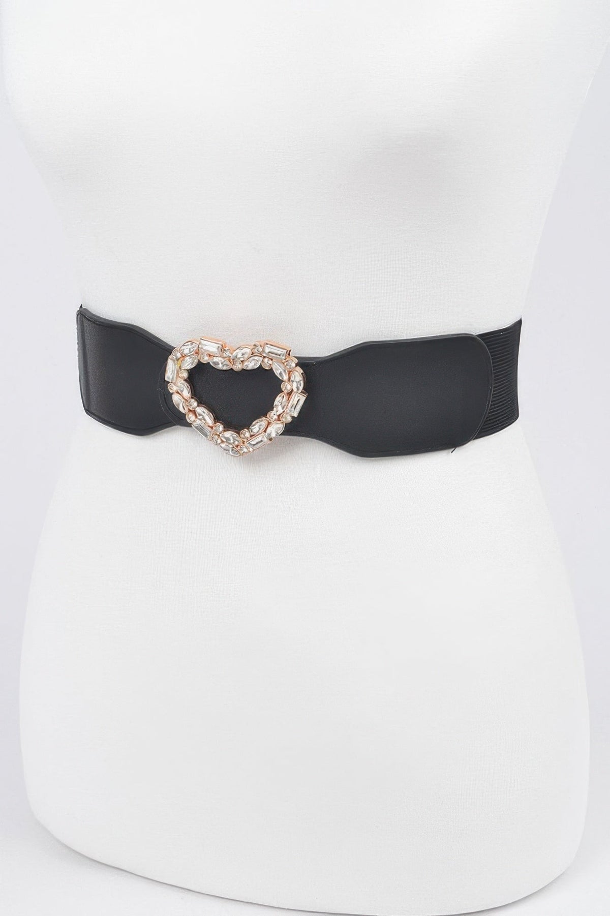 Astoria Heart Rhinestone Buckle Belt