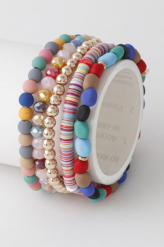 Multi Bead & Crystal Bracelet