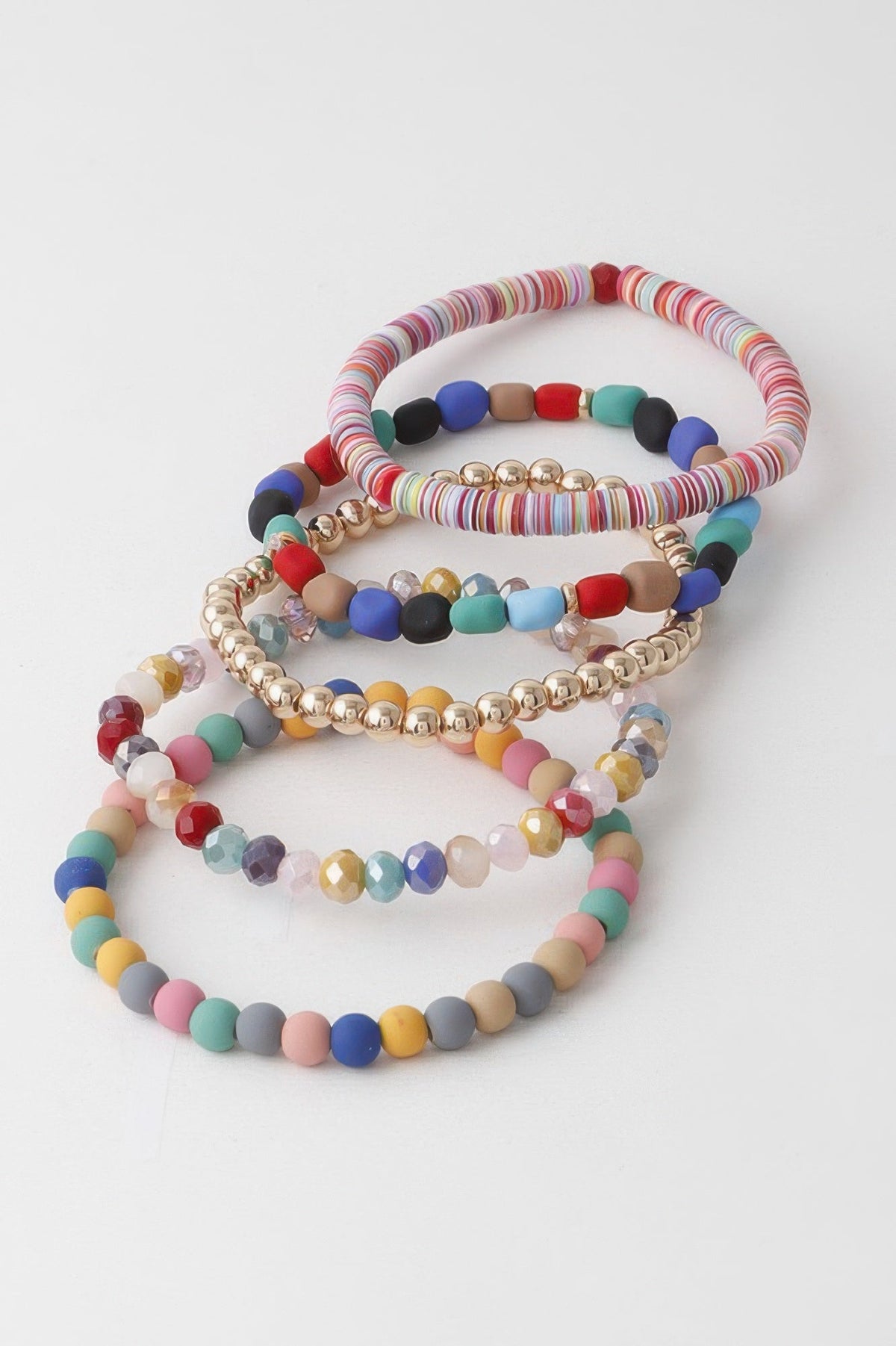 Multi Bead & Crystal Bracelet