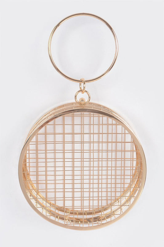 Tamiami Escape Metal Wire Round Clutch