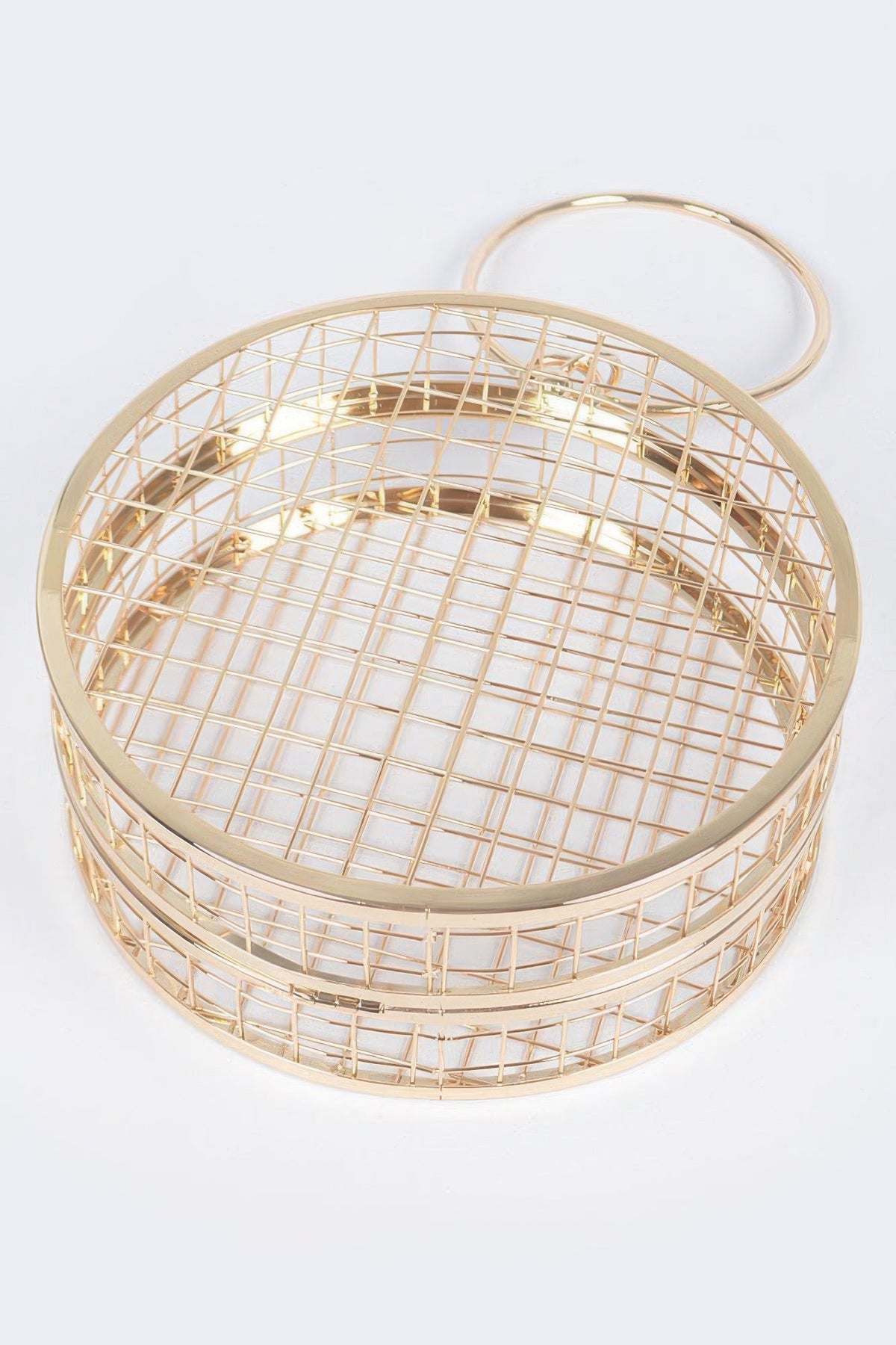 Tamiami Escape Metal Wire Round Clutch
