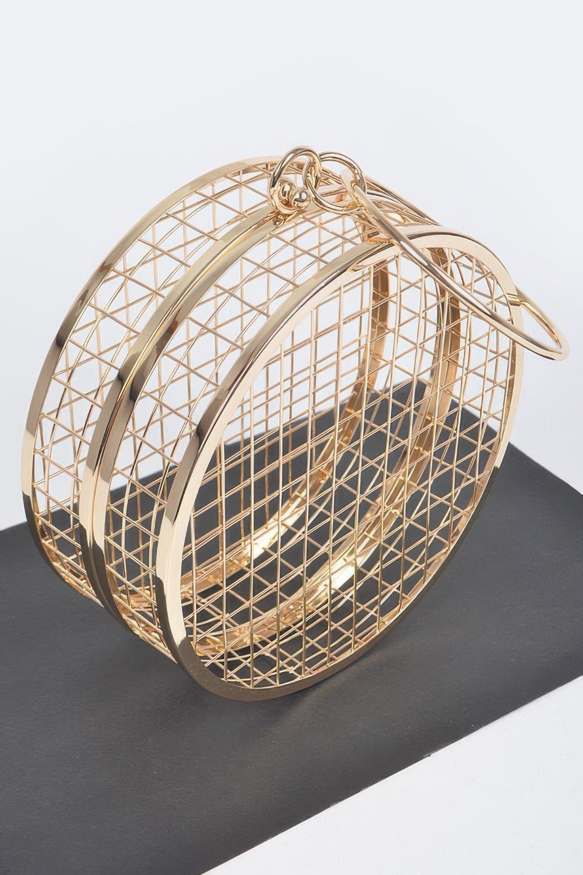 Tamiami Escape Metal Wire Round Clutch