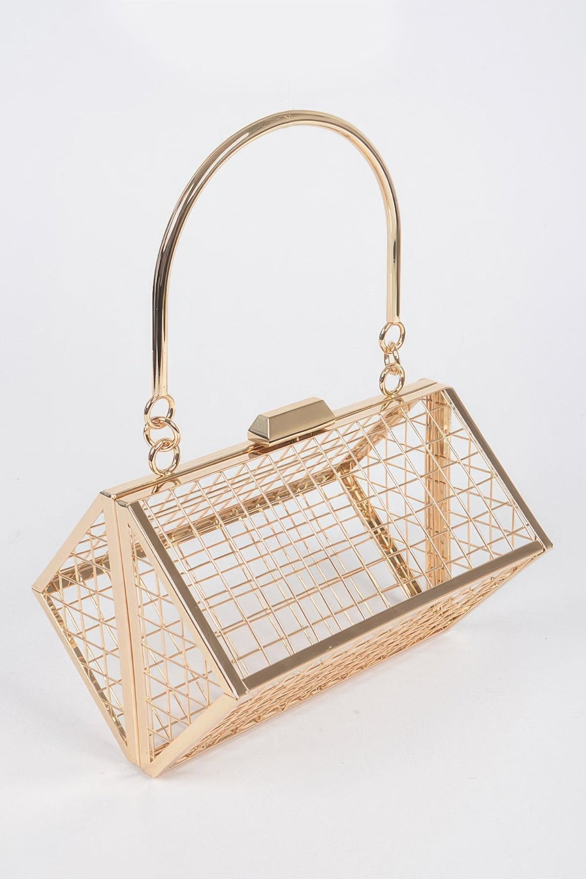 Cocollo Metal Wire Cube Clutch