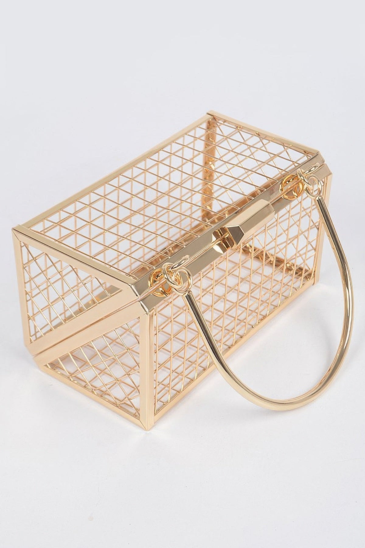 Cocollo Metal Wire Cube Clutch