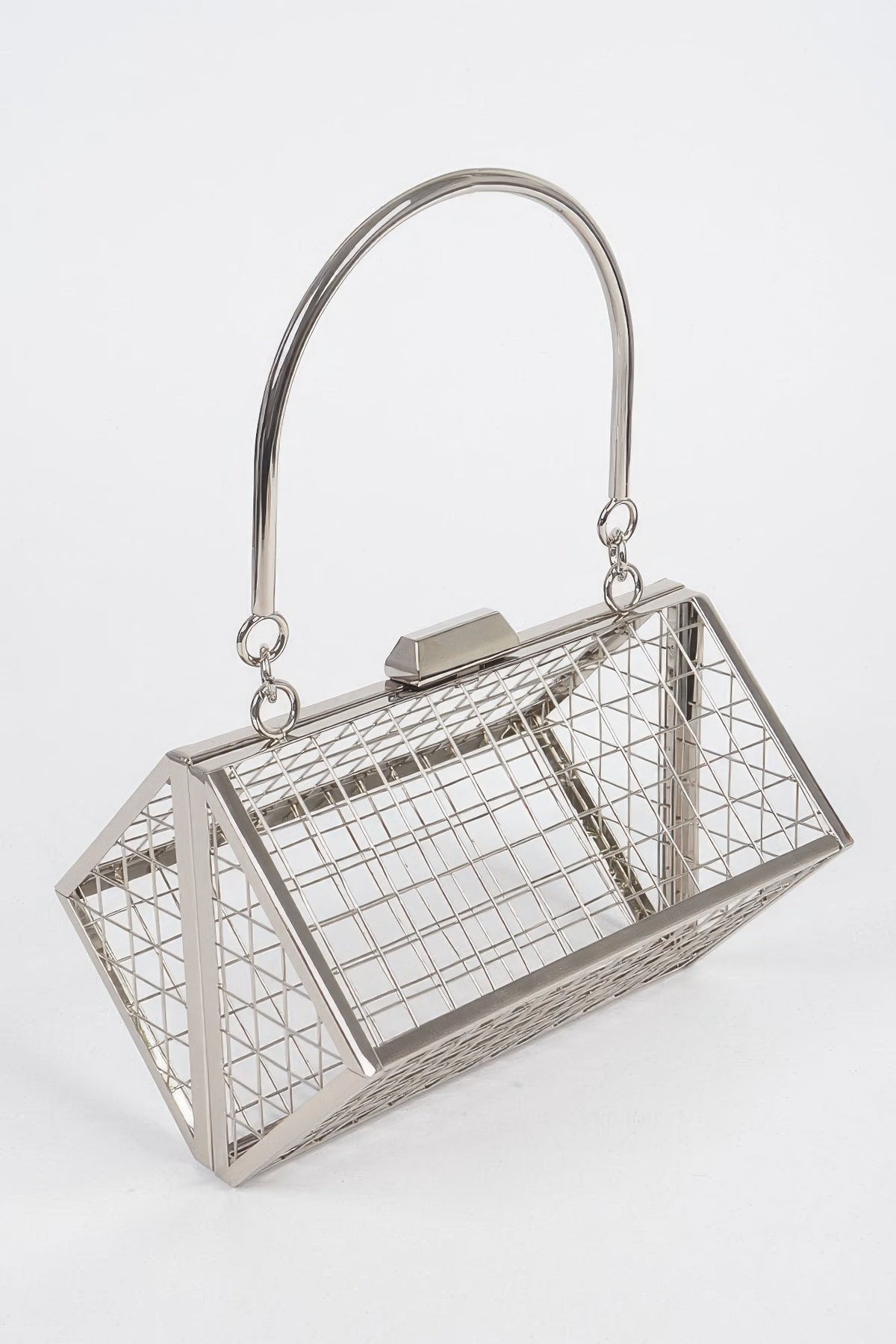 Cocollo Metal Wire Cube Clutch