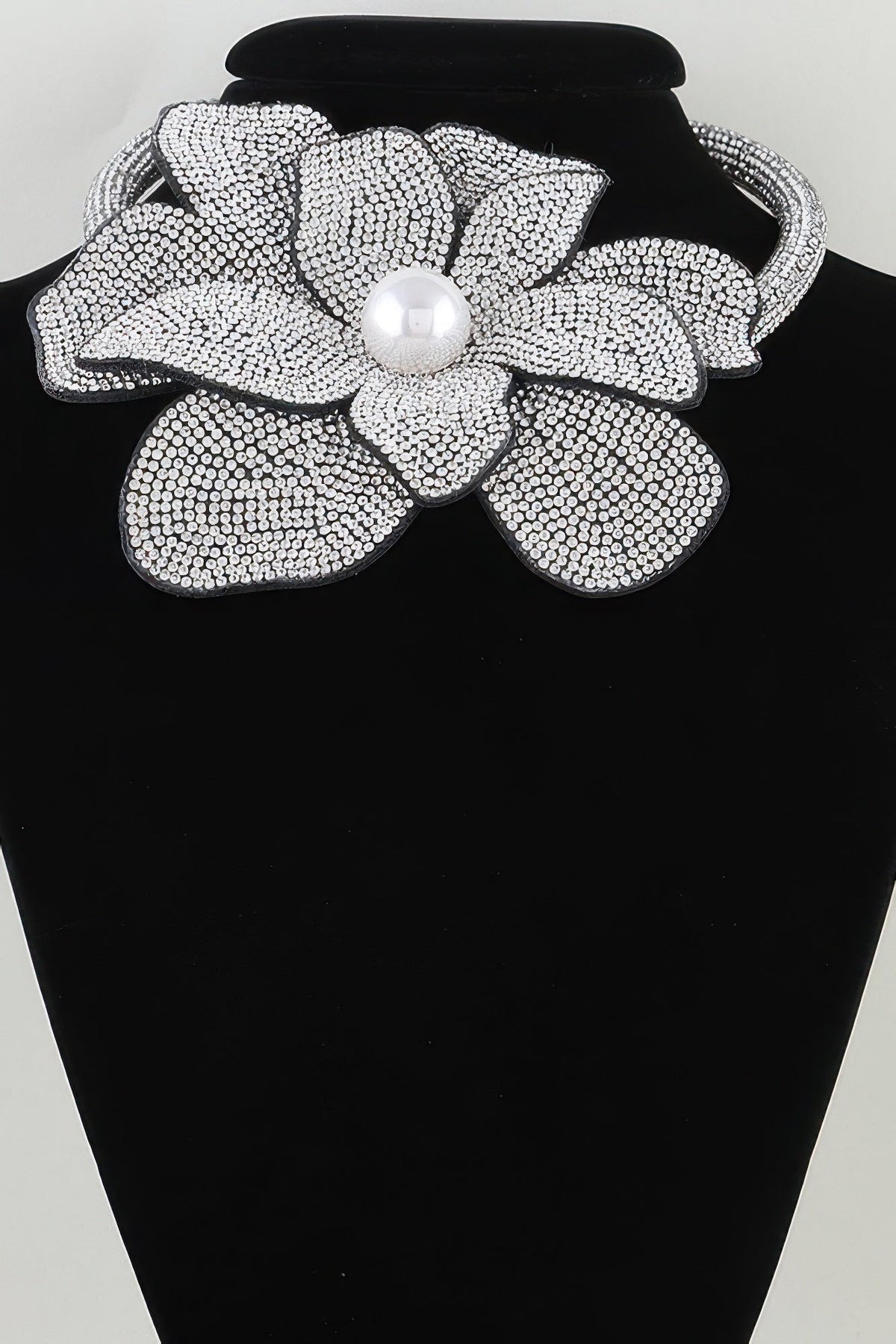 SoHo Bejeweled Bloom Choker Necklace