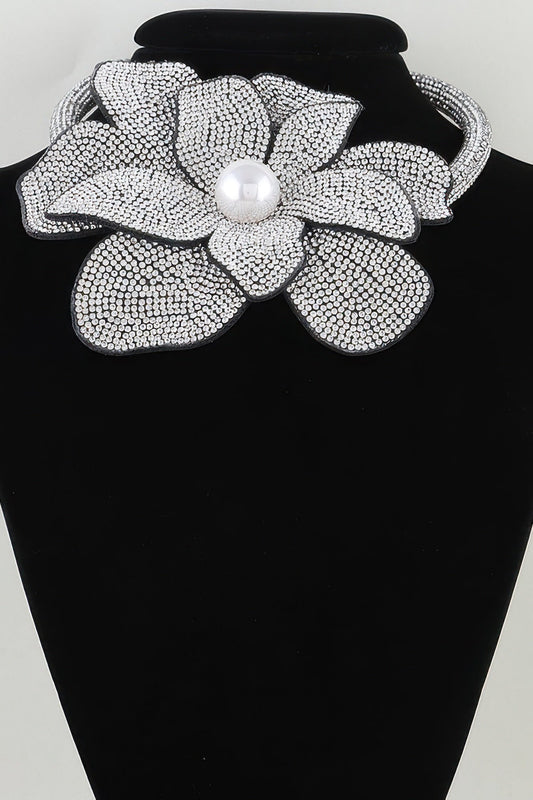 SoHo Bejeweled Bloom Choker Necklace