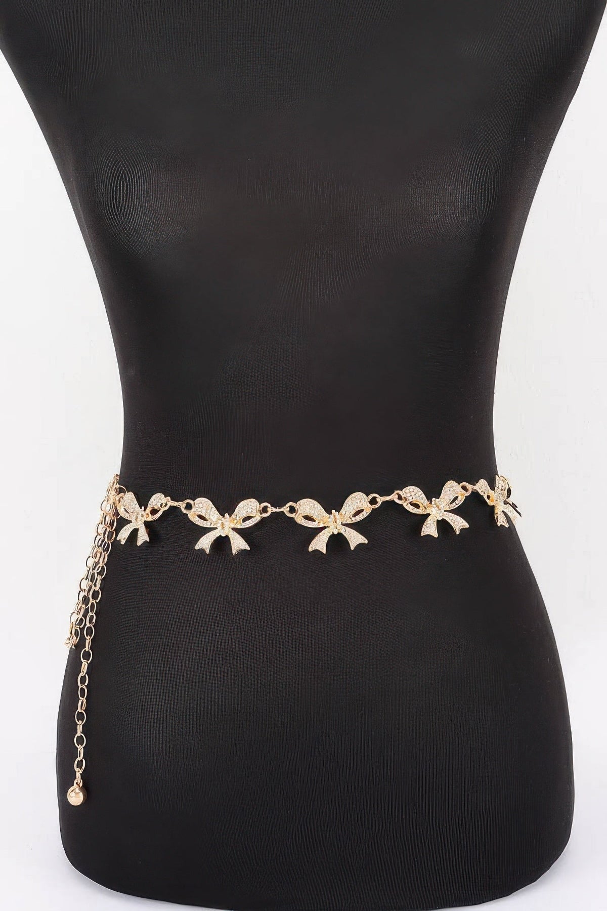 Flatiron Bow Charm Chain Belt