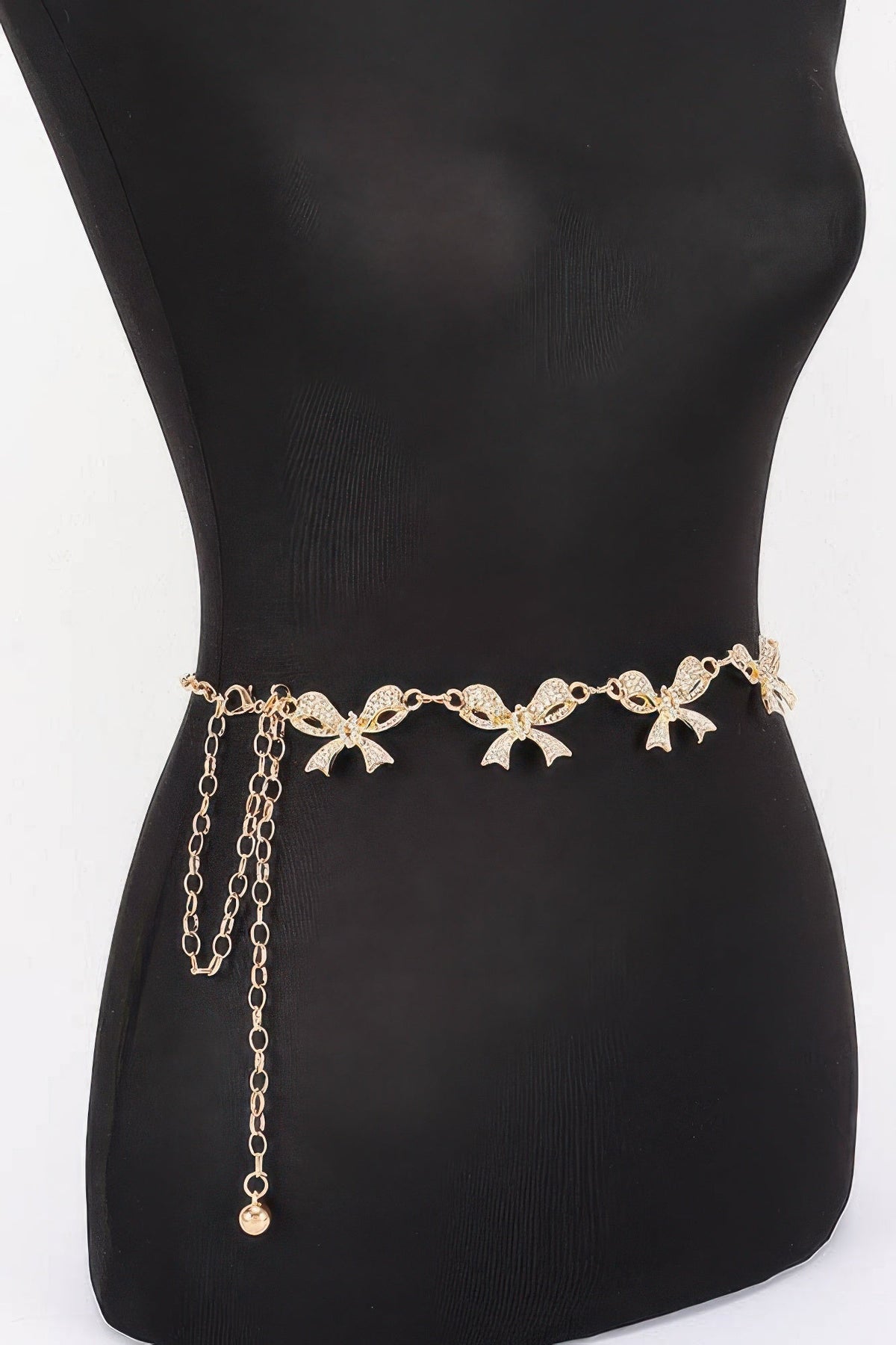 Flatiron Bow Charm Chain Belt