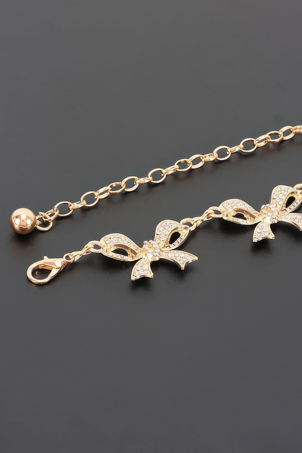 Flatiron Bow Charm Chain Belt