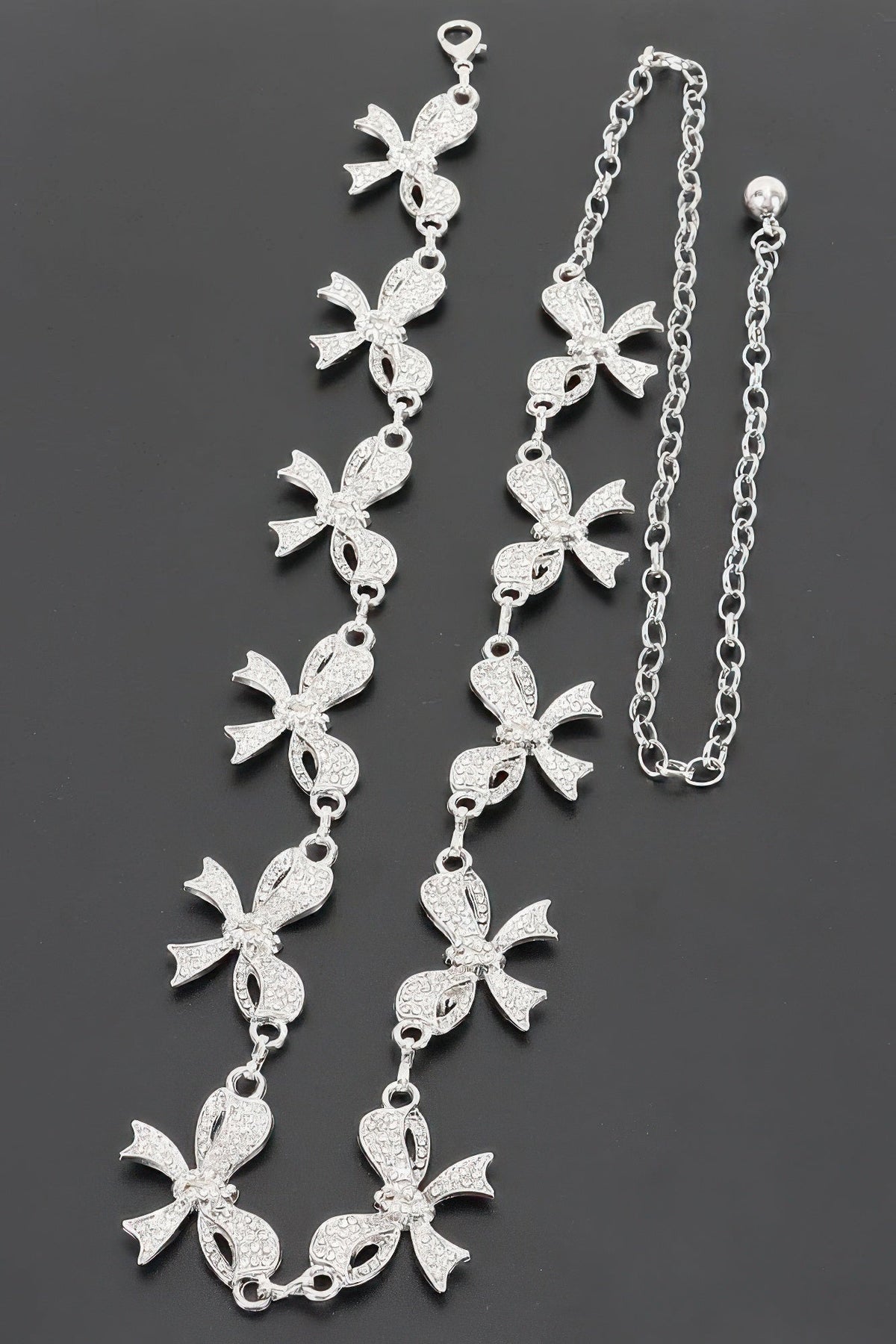 Flatiron Bow Charm Chain Belt