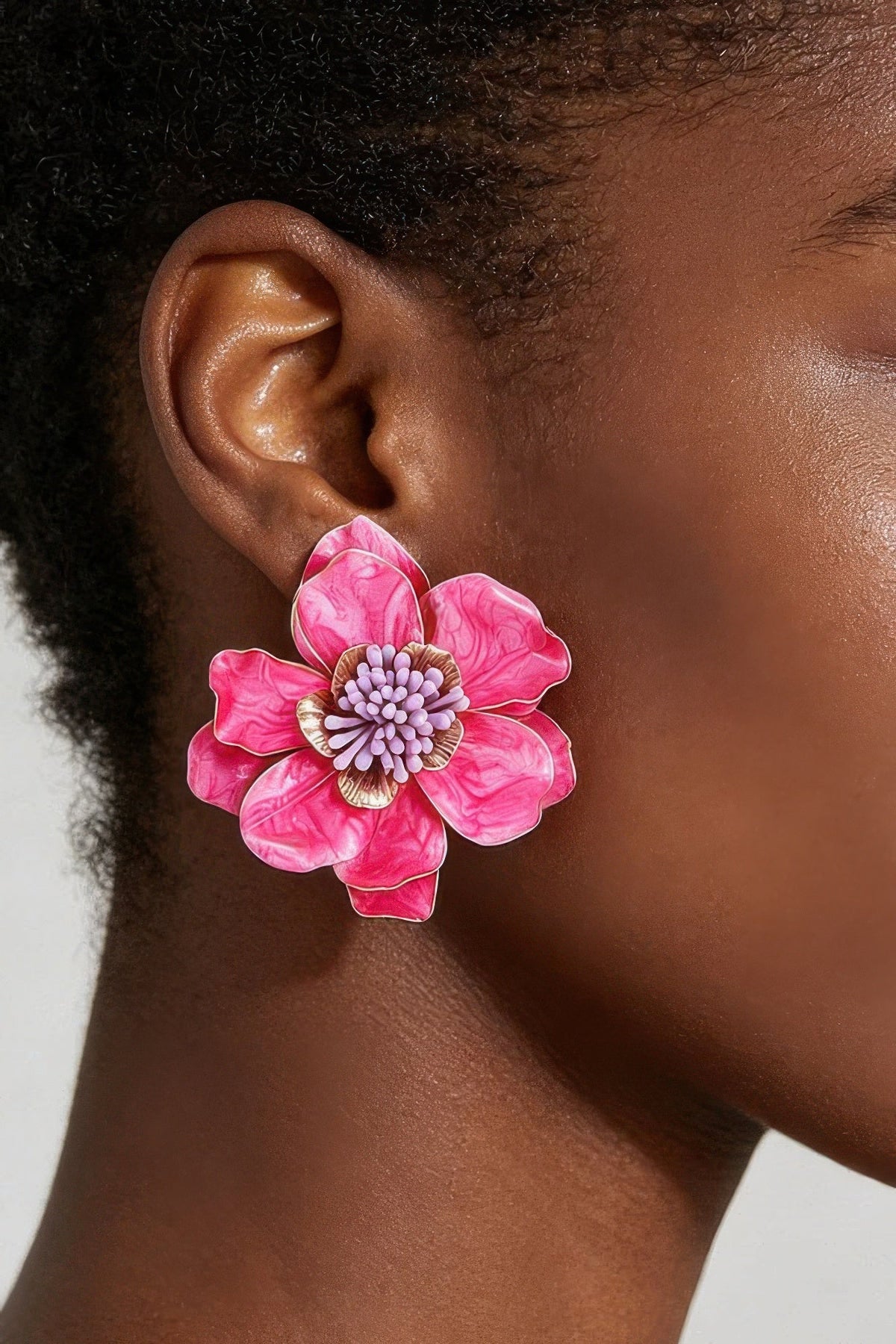 SoHo Bloom Marble Blossom Drop Earrings