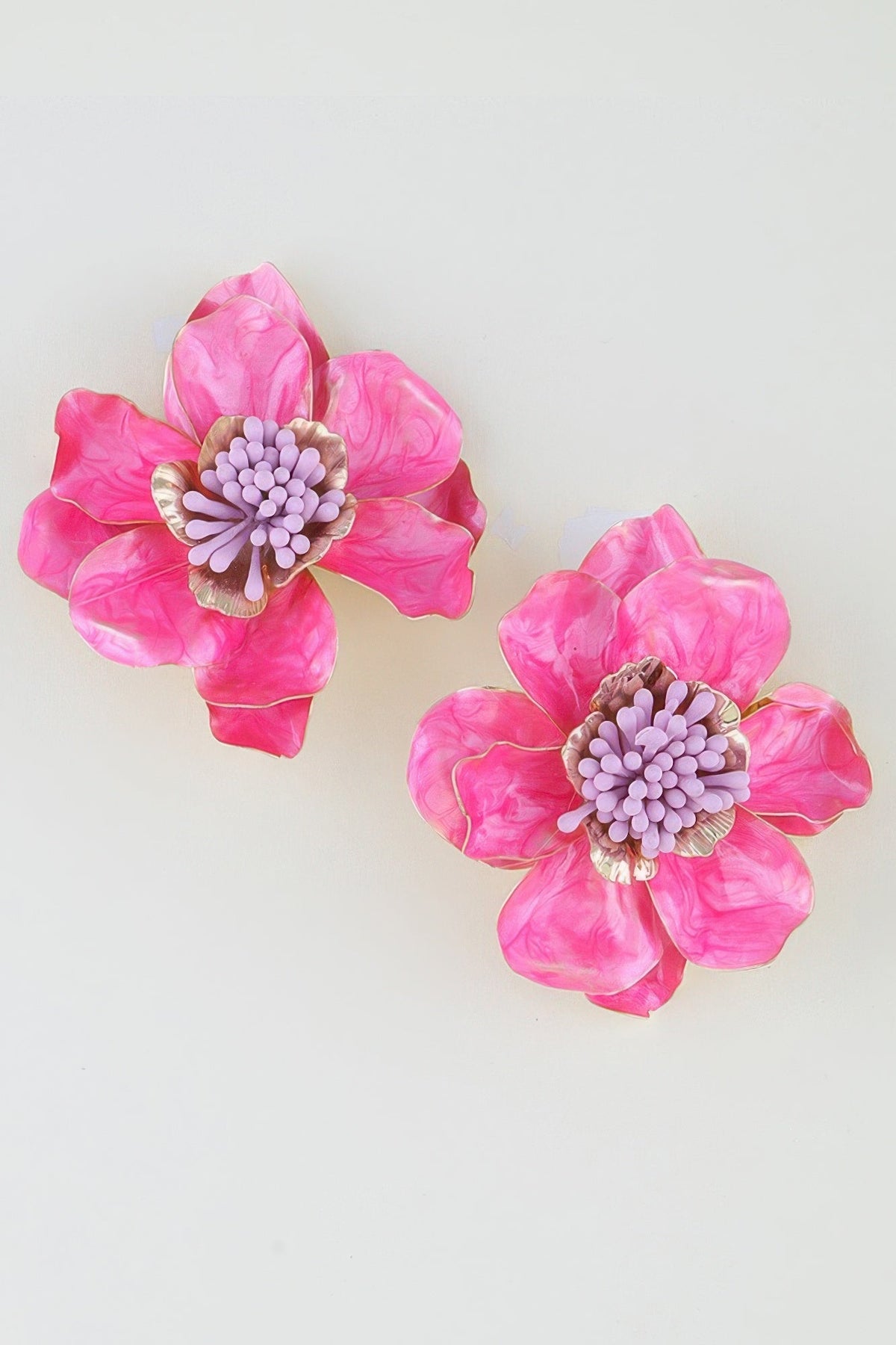 SoHo Bloom Marble Blossom Drop Earrings