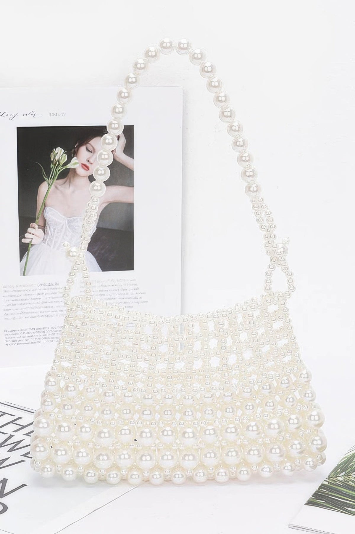 Siena Faux Pearl Clutch