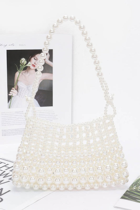 Siena Faux Pearl Clutch