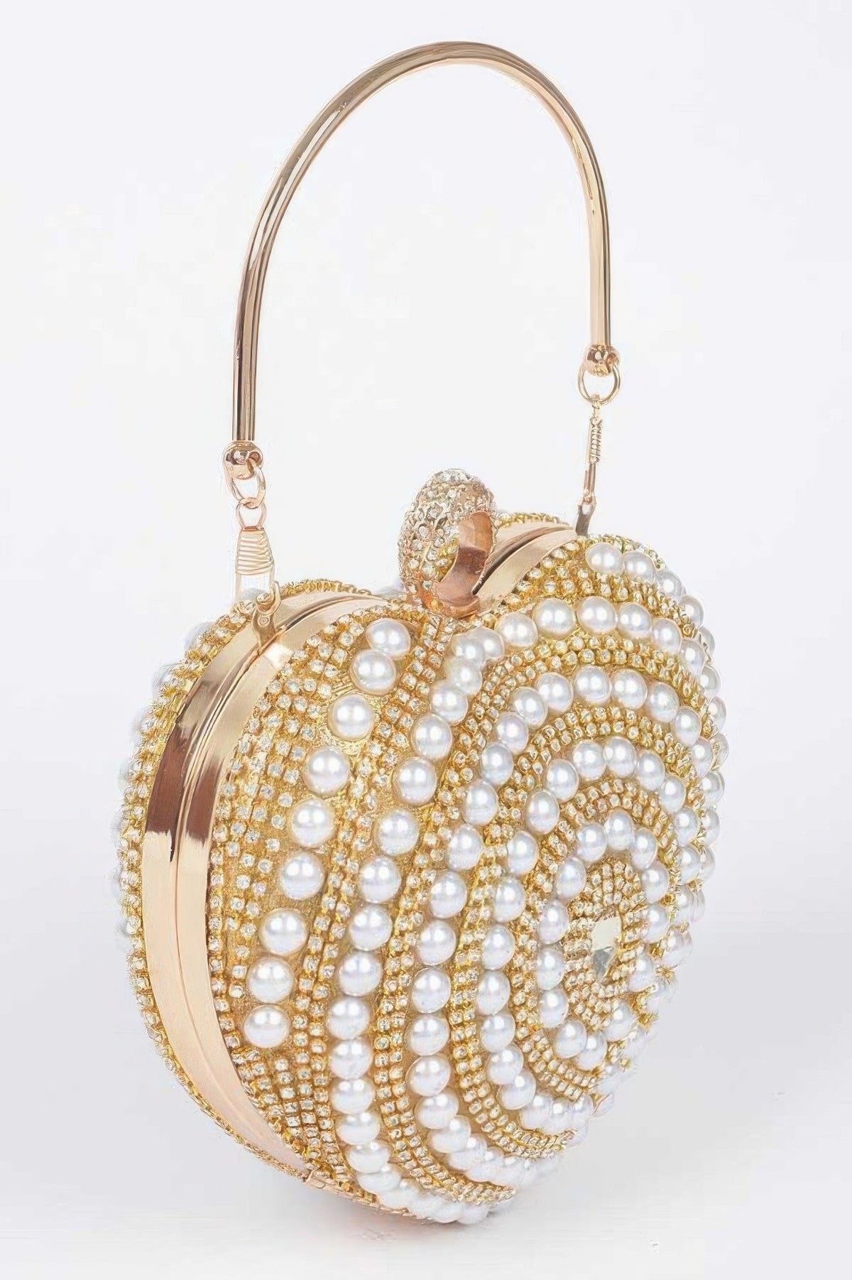 Montmartre Rhinestone Heart Clutch