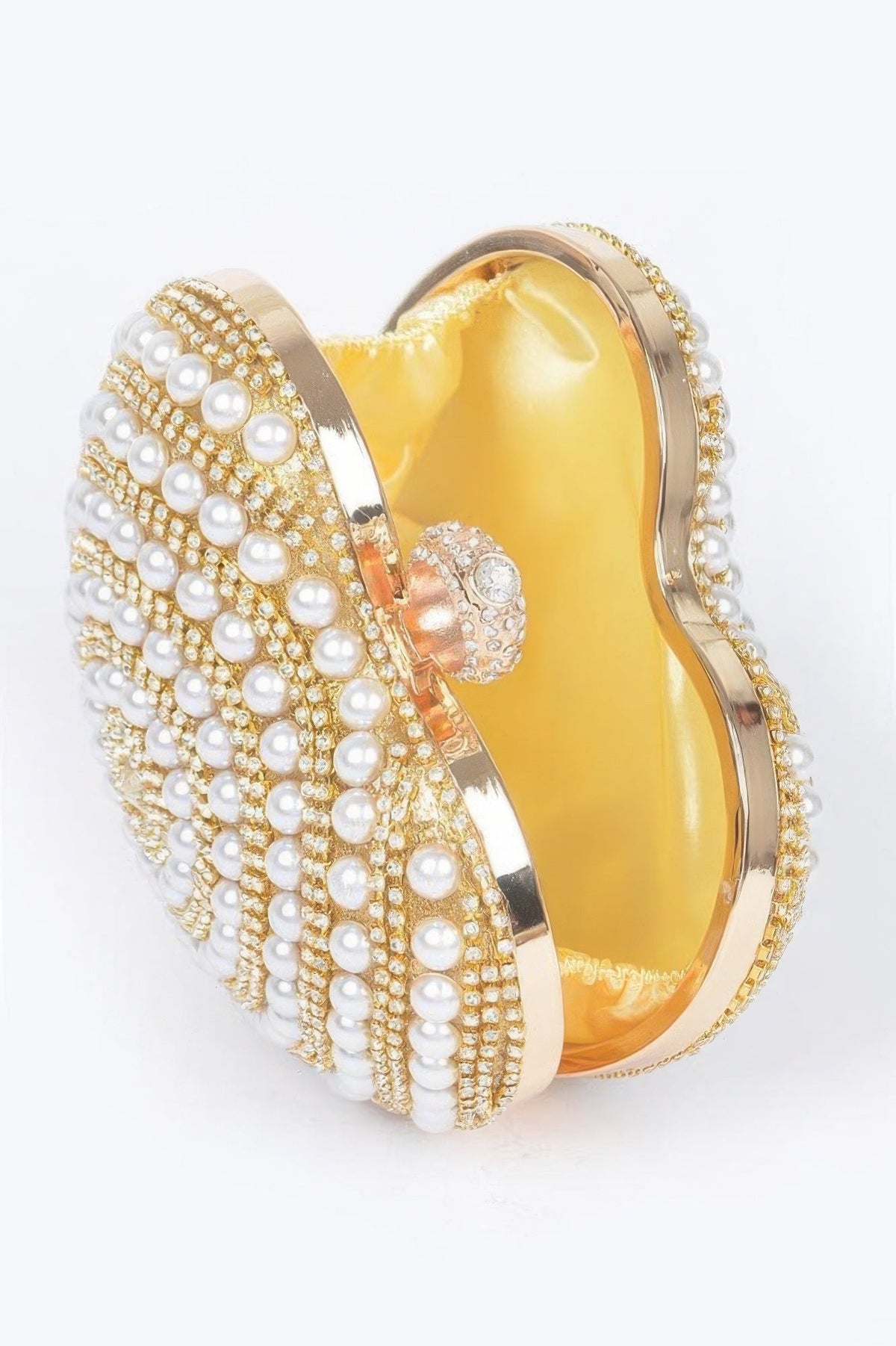 Montmartre Rhinestone Heart Clutch