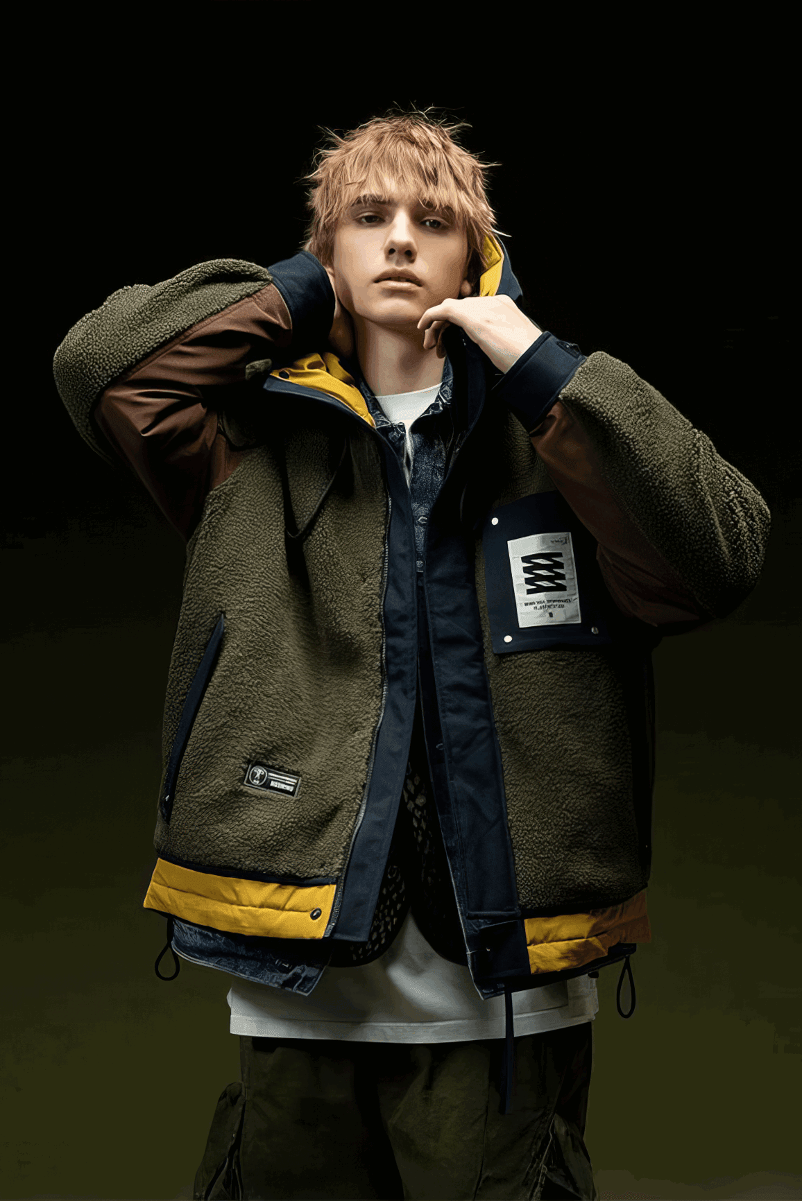 Winter Men’s Fleece Lined Short Puffer Jacket