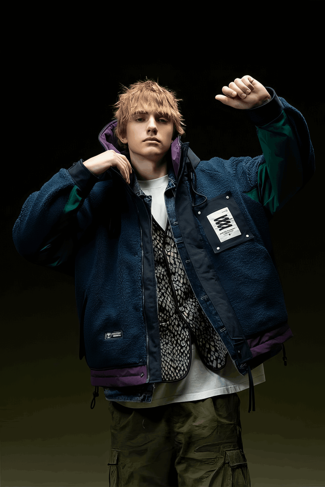 Winter Men’s Fleece Lined Short Puffer Jacket