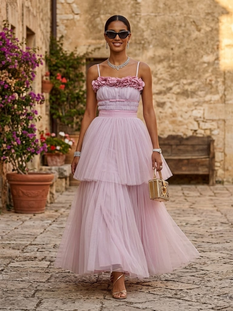 Palermo Rose Tulle Gown