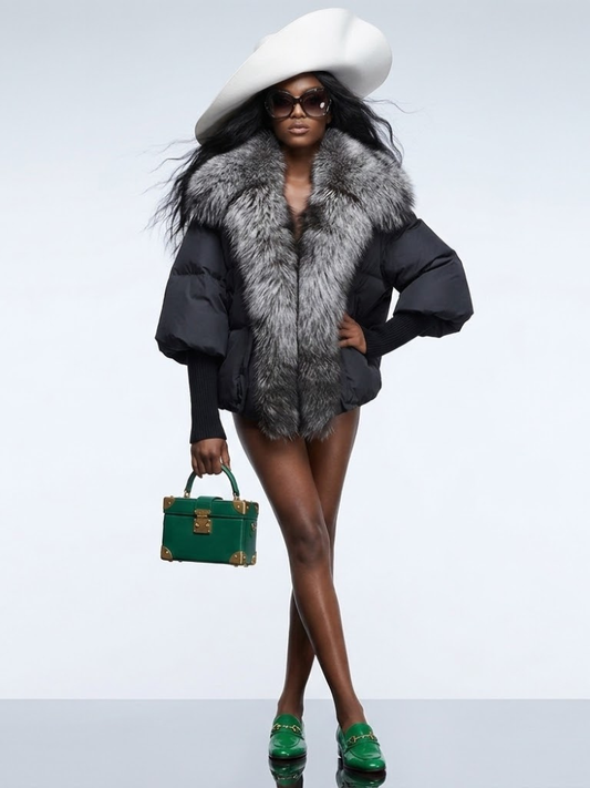 Aspen Midnight Black Puffer Jacket