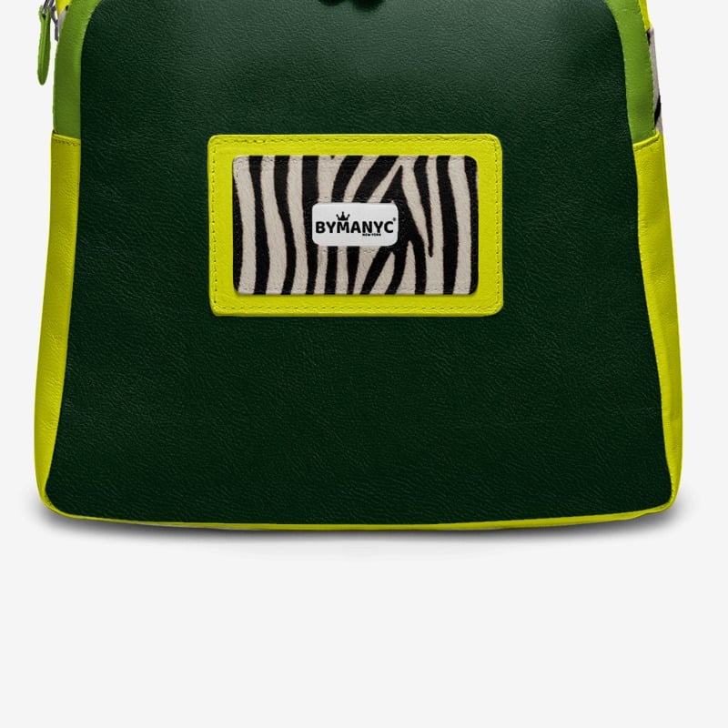 Sac à dos Zebra Jungle par BYMANYC ® New York – Luxe végétalien fait main 