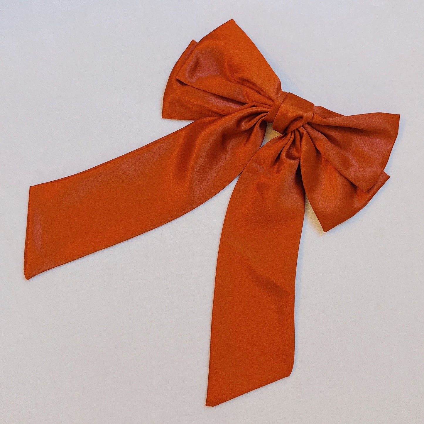 Doubled Satin Bow Hair Clip