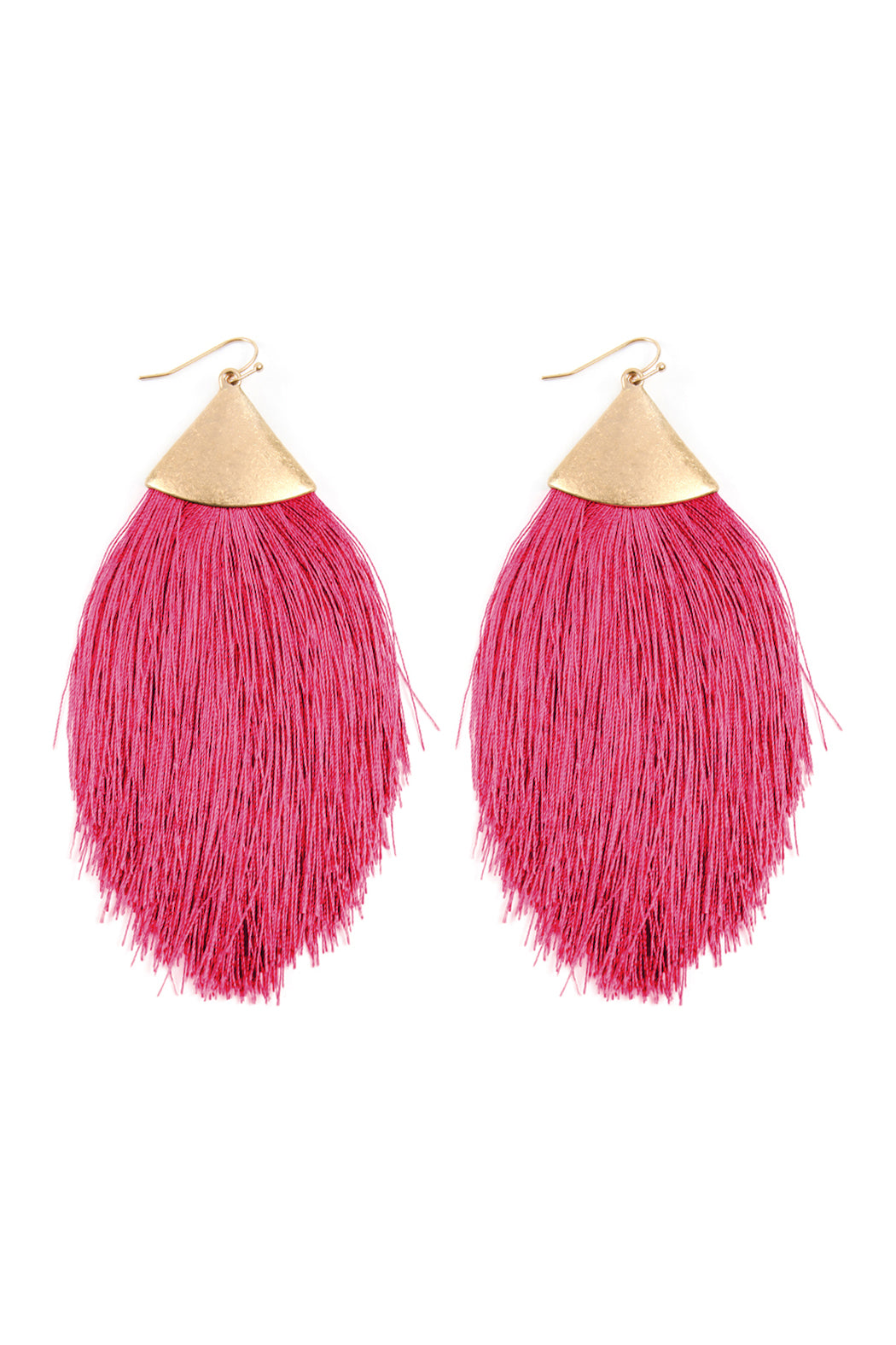 Oversized Tassel Drop Earrings