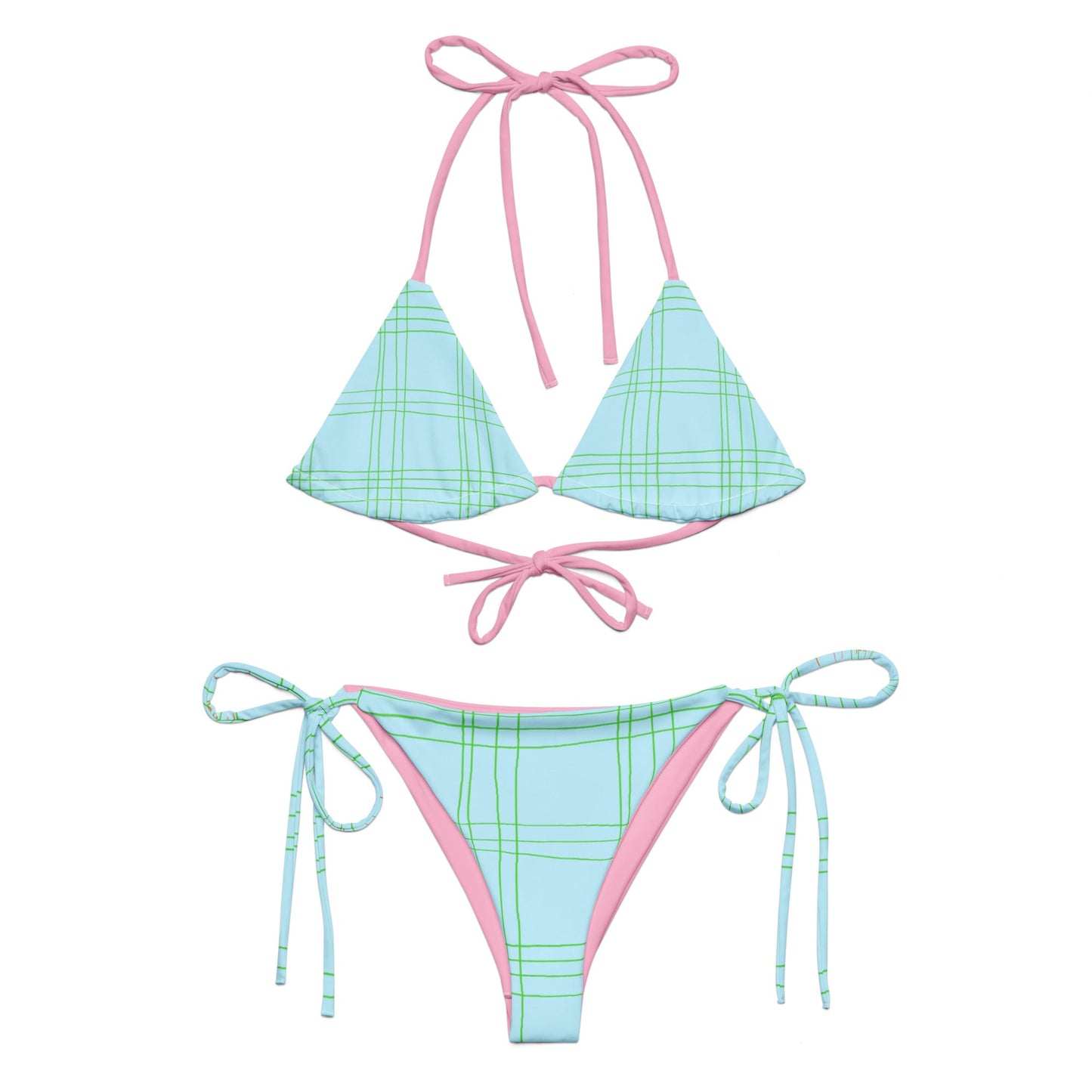 Barbara Bikini Set — Coastal Plaid