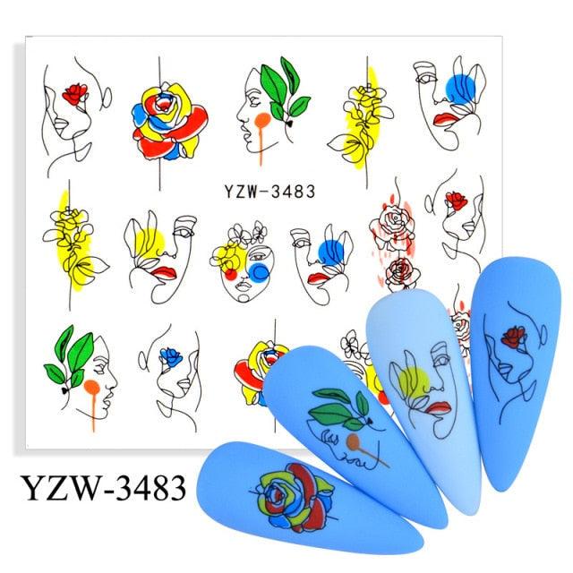 Kawaii Fruit Water Transfer Nail Stickers