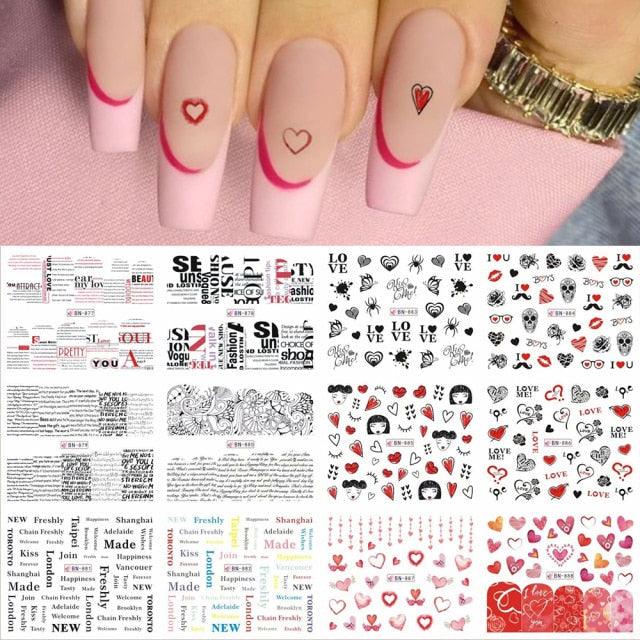 Kawaii Fruit Water Transfer Nail Stickers