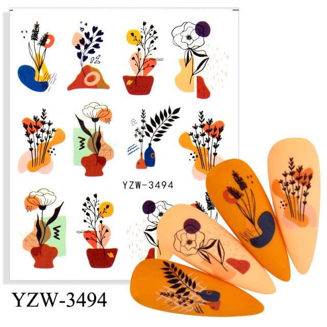 Kawaii Fruit Water Transfer Nail Stickers