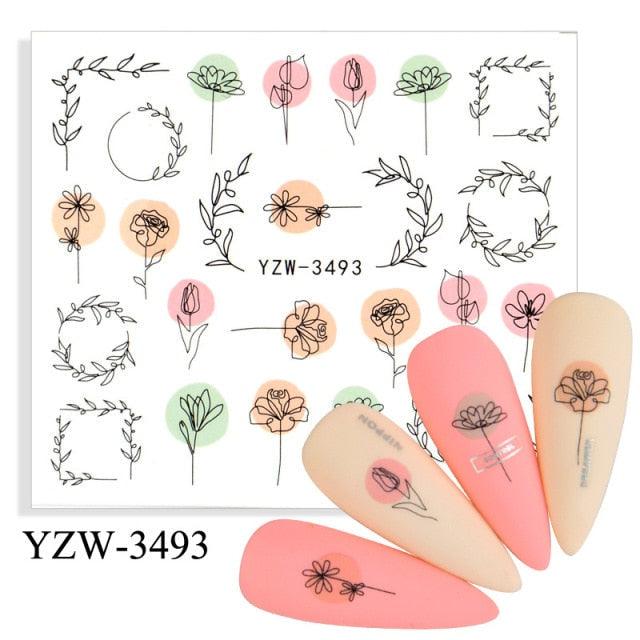 Kawaii Fruit Water Transfer Nail Stickers