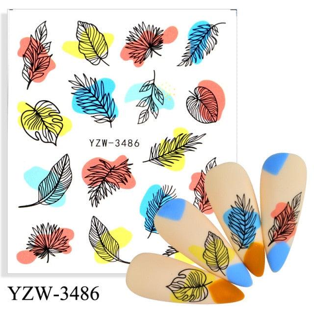 Kawaii Fruit Water Transfer Nail Stickers