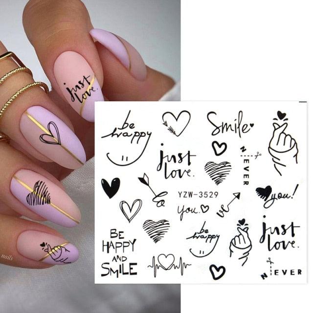 Kawaii Fruit Water Transfer Nail Stickers