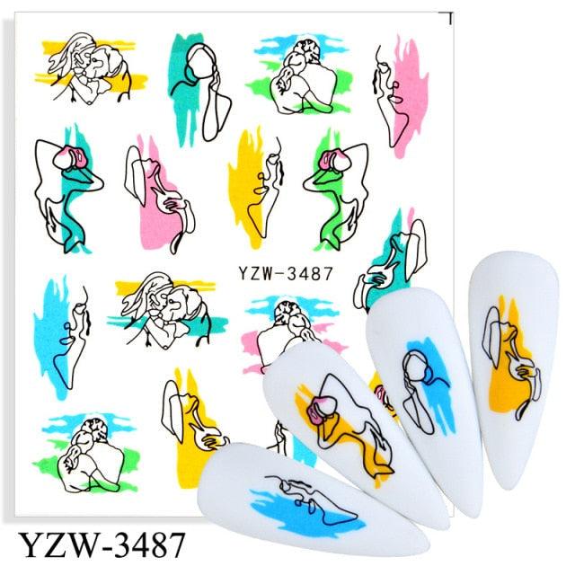 Kawaii Fruit Water Transfer Nail Stickers