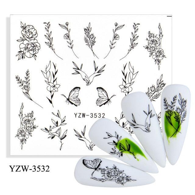 Kawaii Fruit Water Transfer Nail Stickers