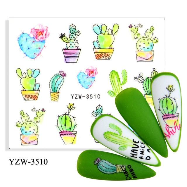Kawaii Fruit Water Transfer Nail Stickers