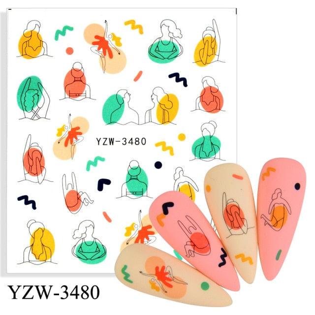 Kawaii Fruit Water Transfer Nail Stickers